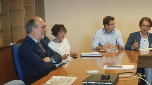 Il vicegovernatore Riccardo Riccardi incontra le organizzazioni sindacali sui temi della sanità nella sede regionale di riva Sauro a Trieste